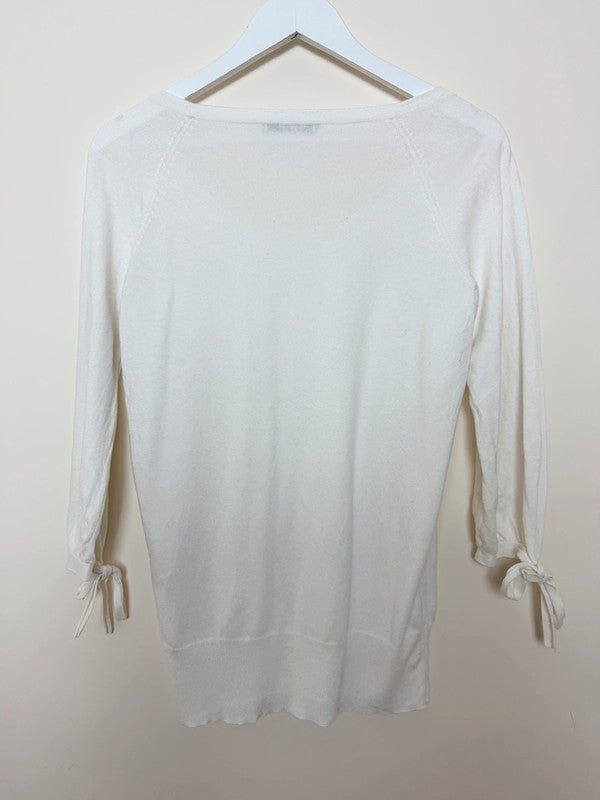 DKNY White Knit Top  - Medium