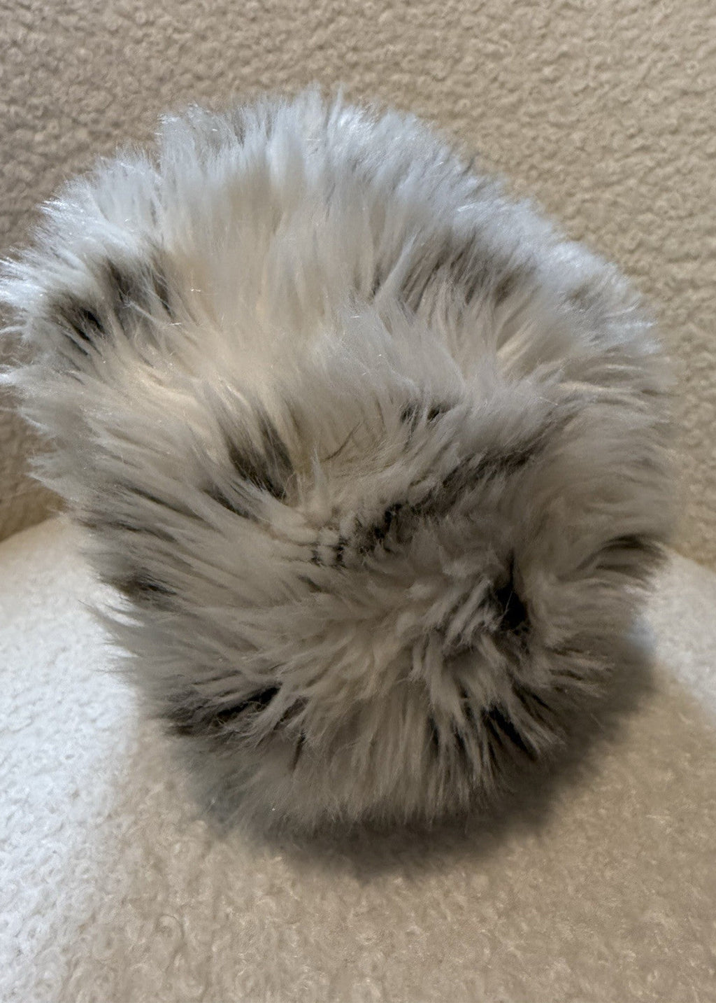 Faux Fur Satin Lined Beret Winter Hat - One Size