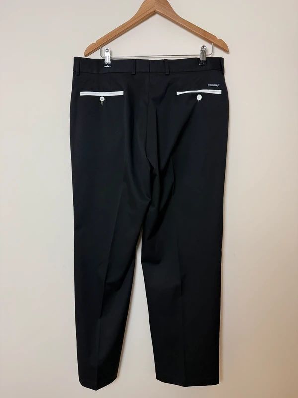 Stromberg Mijas Black Golf Trousers 38 Reg Stretch Performance Moisture Wicking