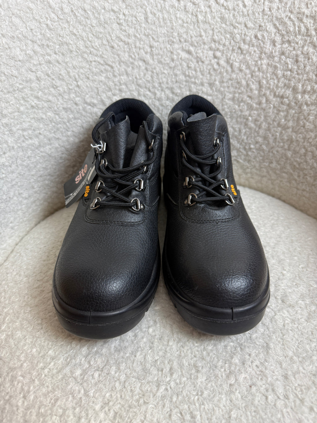 Site Black Steel Toe Safety Work Boots UK 7 BNWT