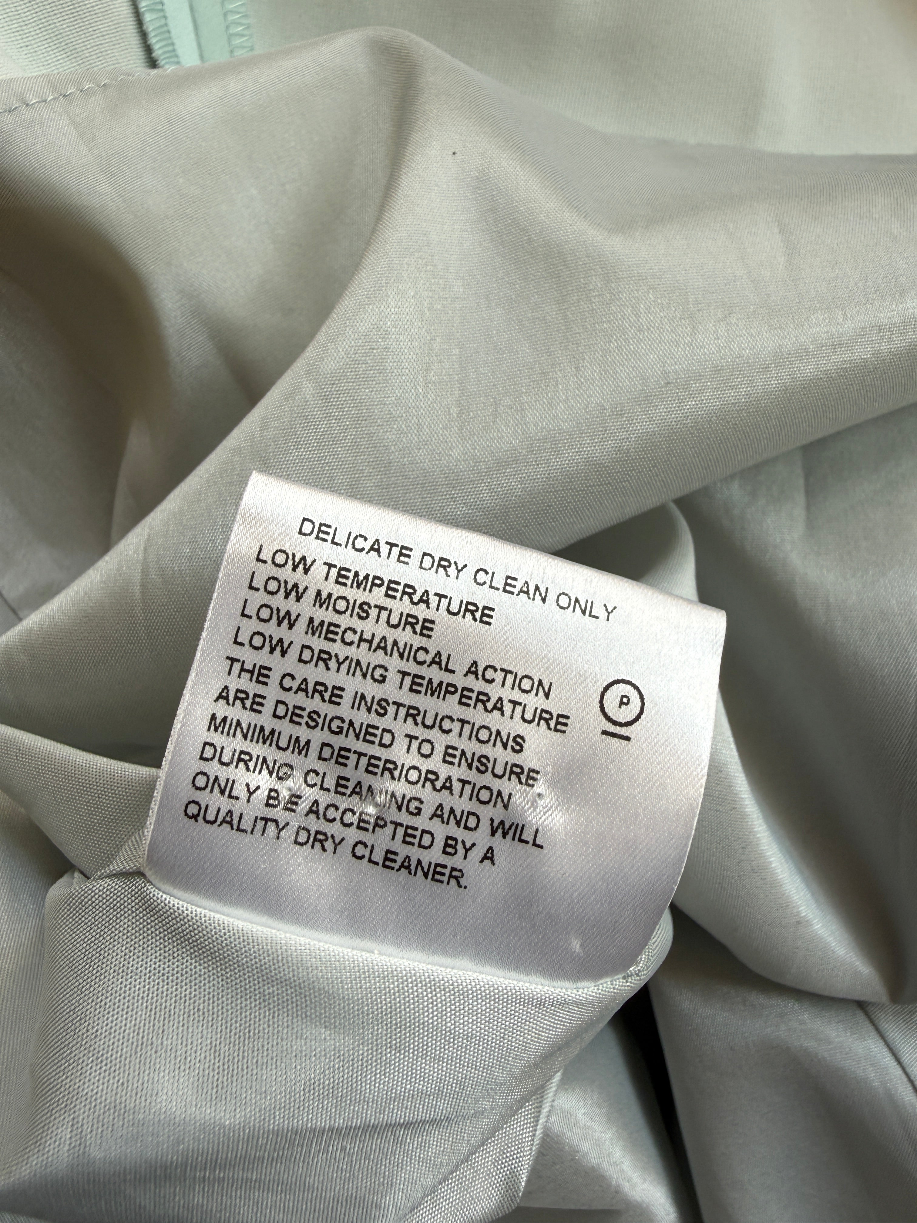 Karen Millen Mint Satin Midi Dress UK 14 – Preloved