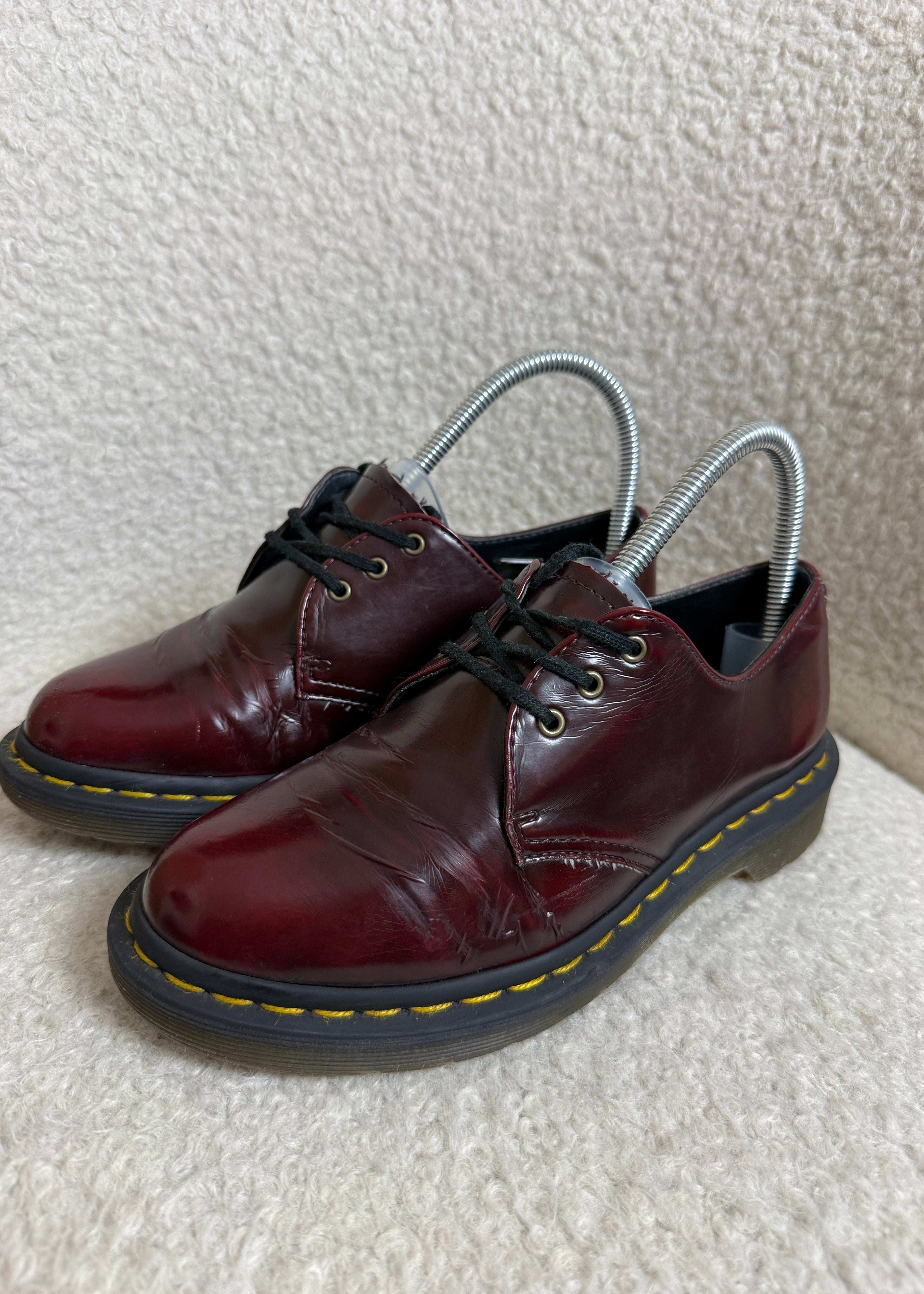Dr Martens 1461 Cherry Red Leather Shoes UK 4 – Pre-Loved