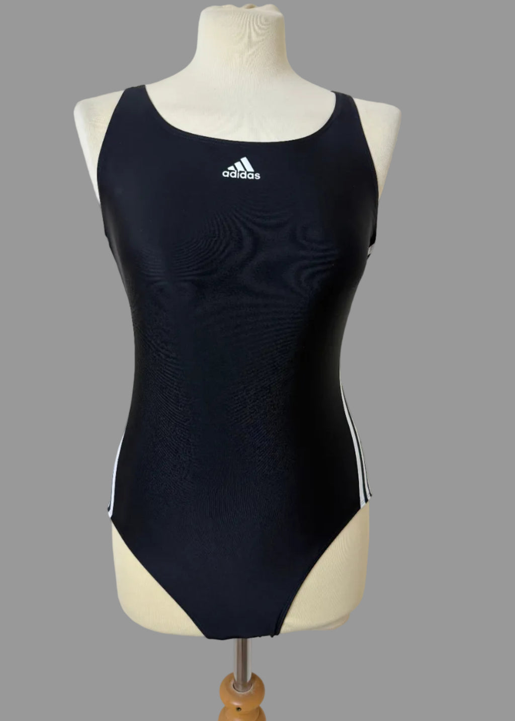 Adidas Black Racer Back Swimsuit UK 14