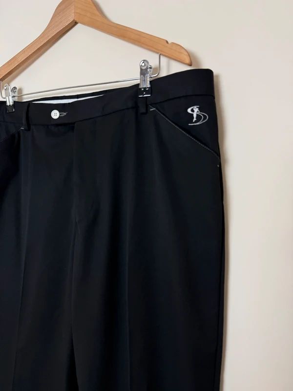 Stromberg Mijas Black Golf Trousers 38 Reg Stretch Performance Moisture Wicking