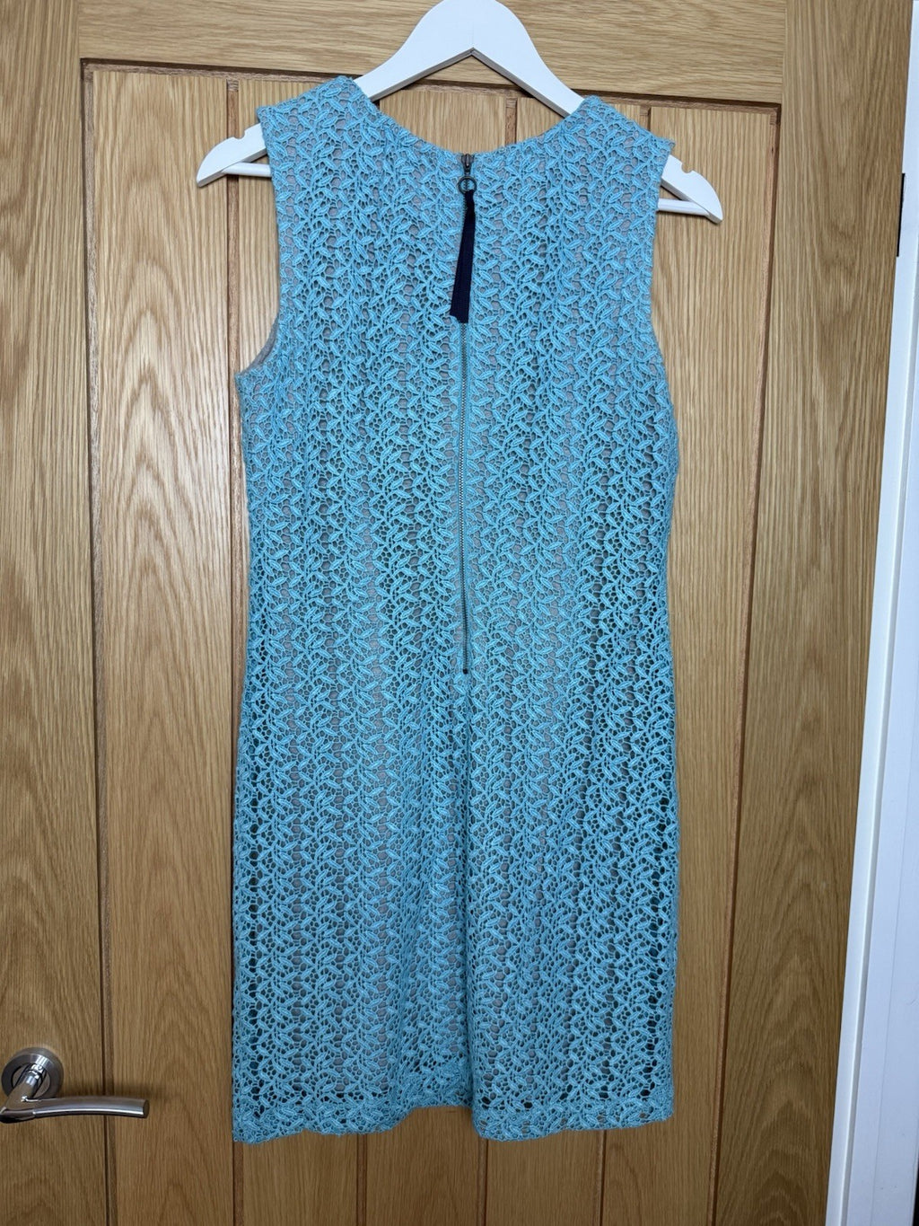 Superdry Turquoise Lace Overlay Dress - Small