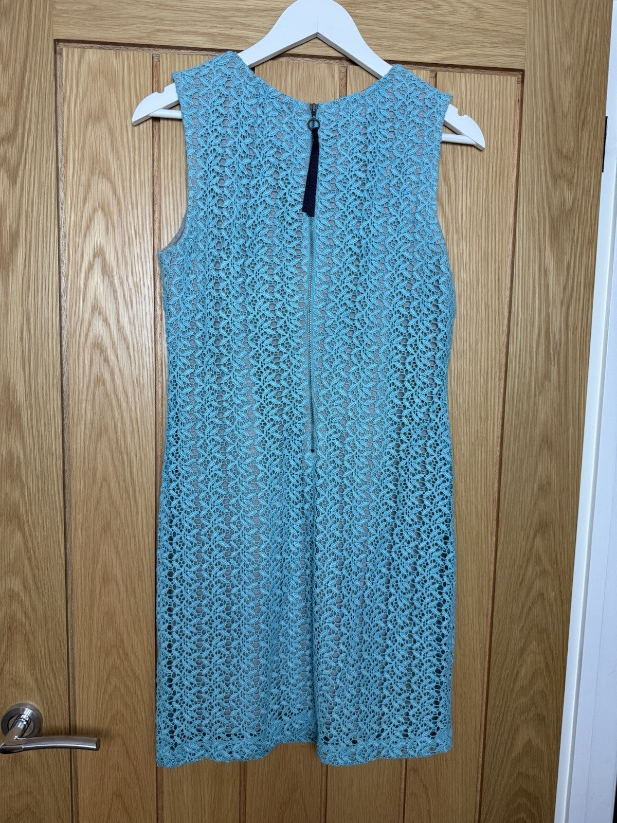 Superdry Turquoise Lace Overlay Dress - Small