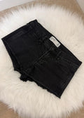 Abercrombie & Fitch Black Low Rise Micro Denim Shorts W28 Womens