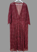 Joe Browns Red Leopard Print Sheer Maxi Cover Up Dress UK 26