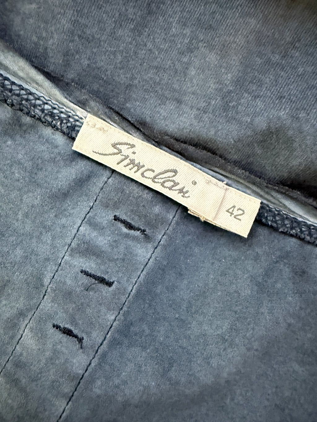 Simclan Blue Jersey Stretch Pocket Dress UK14 EU42