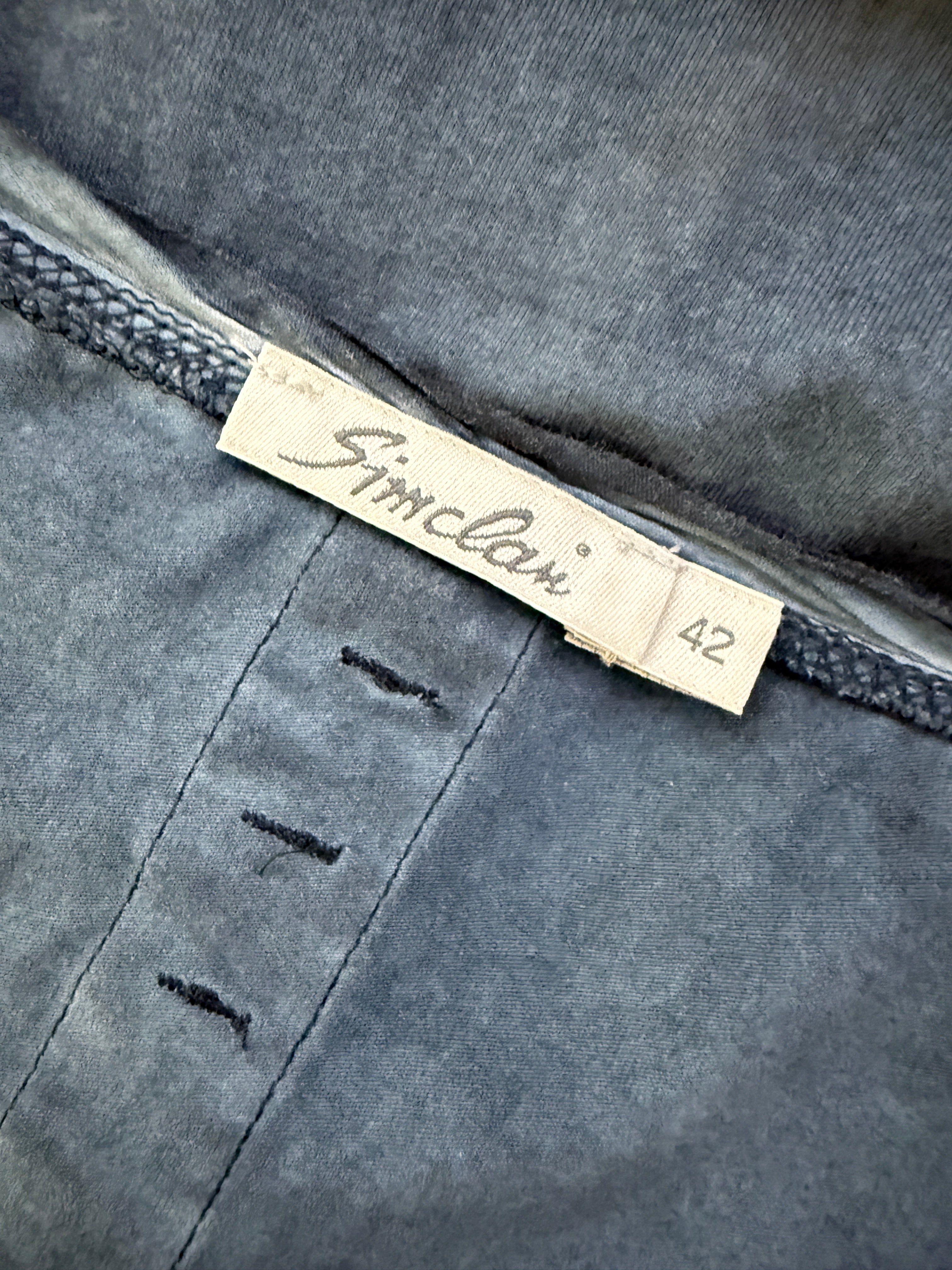 Simclan Blue Jersey Stretch Pocket Dress UK14 EU42