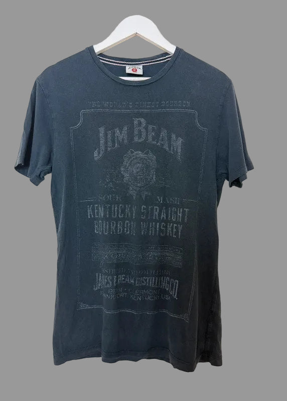 Jim Beam Black Distressed Graphic Tshirt - Small