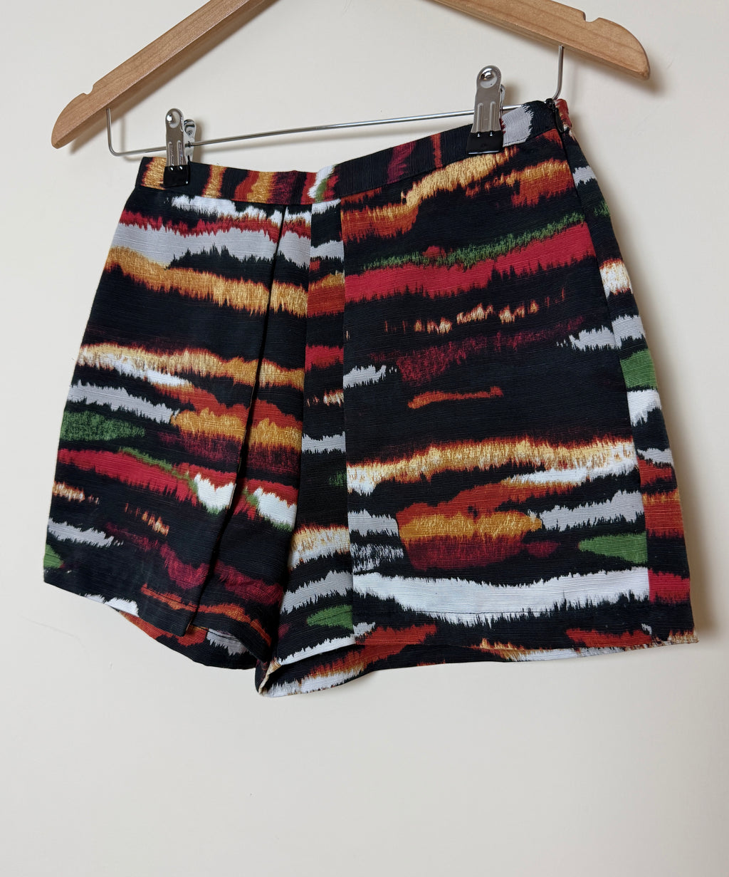 Topshop Multicolour Patterned High Waisted Skort Size UK 8