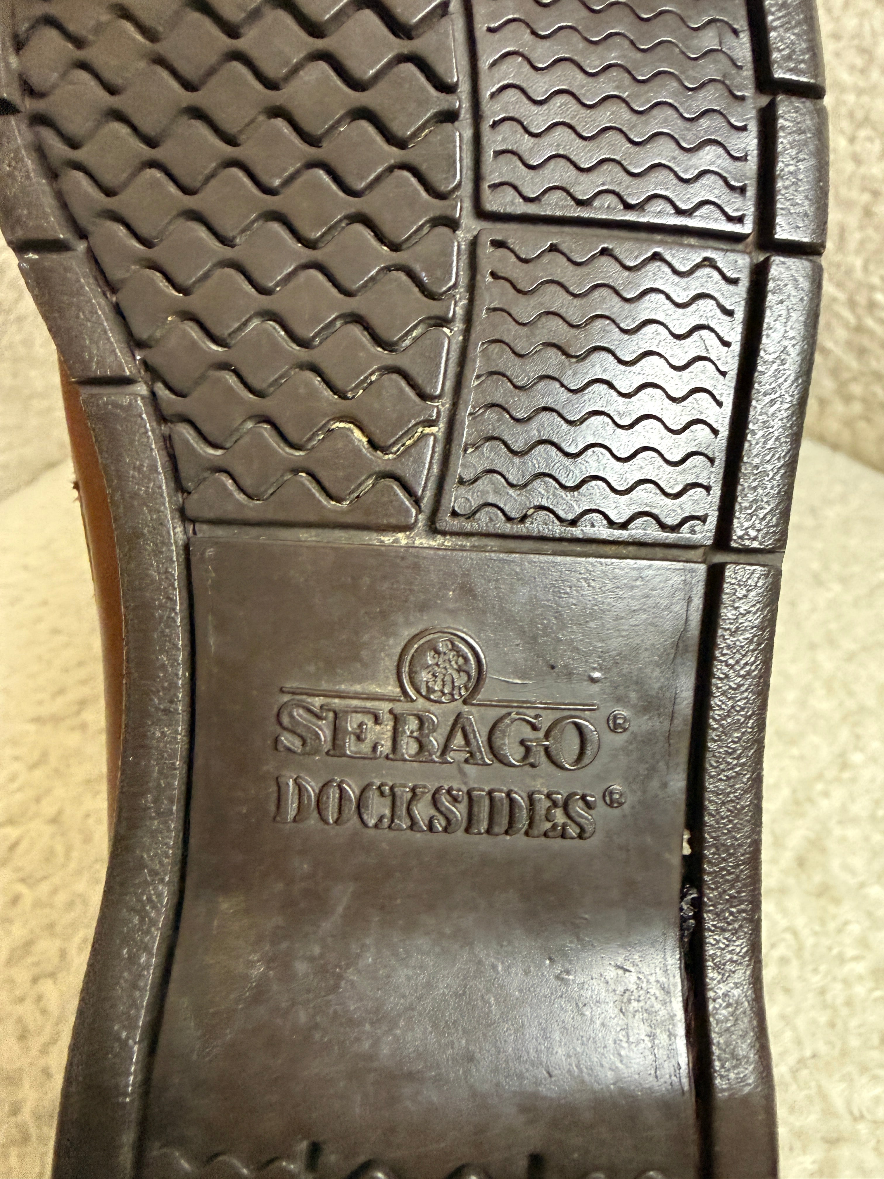 Sebago Docksides Brown Leather Boat Shoes UK 6.5 – Pre-Loved