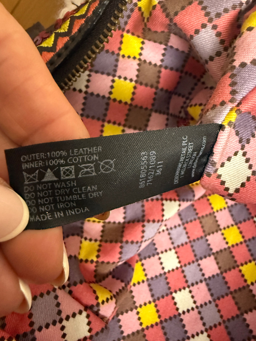 Butterfly by Matthew Williamson Pink Leather Grab Bag – Preloved