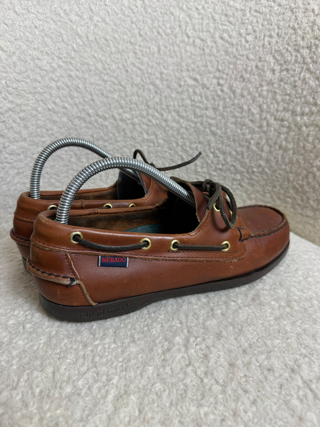 Sebago Docksides Brown Leather Boat Shoes UK 6.5 – Pre-Loved