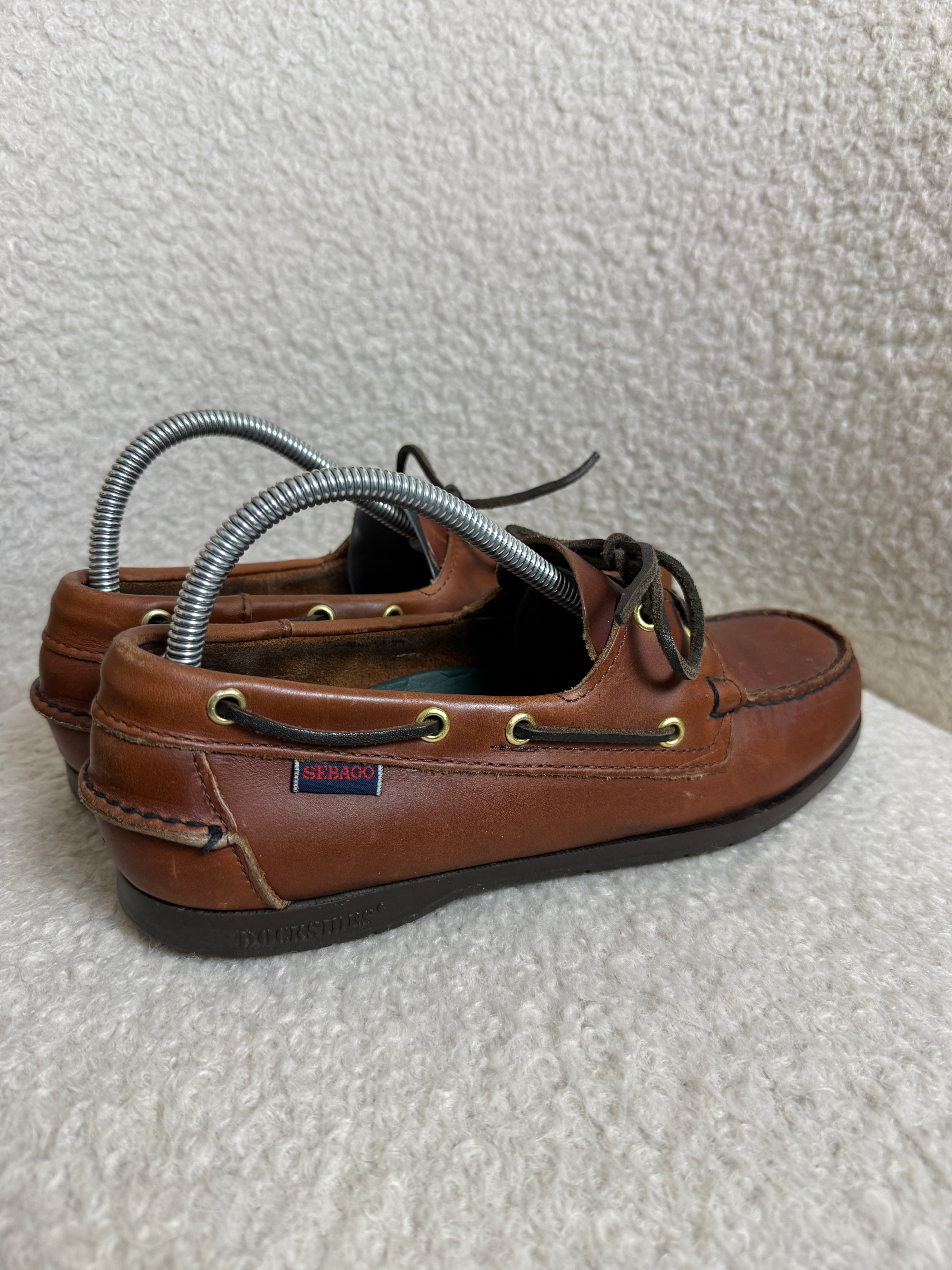 Sebago Docksides Brown Leather Boat Shoes UK 6.5 – Pre-Loved