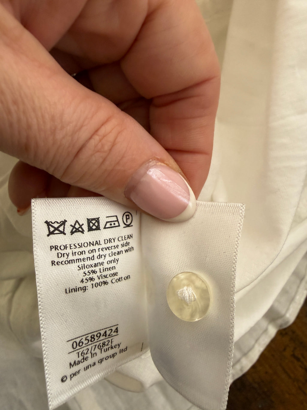 Per Una Linen Blend Tiered Silver White Full & Flared Occasion Skirt - UK12