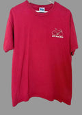 Old Guys Rule Cranky T-Shirt Red Bicycle Graphic Cotton Large