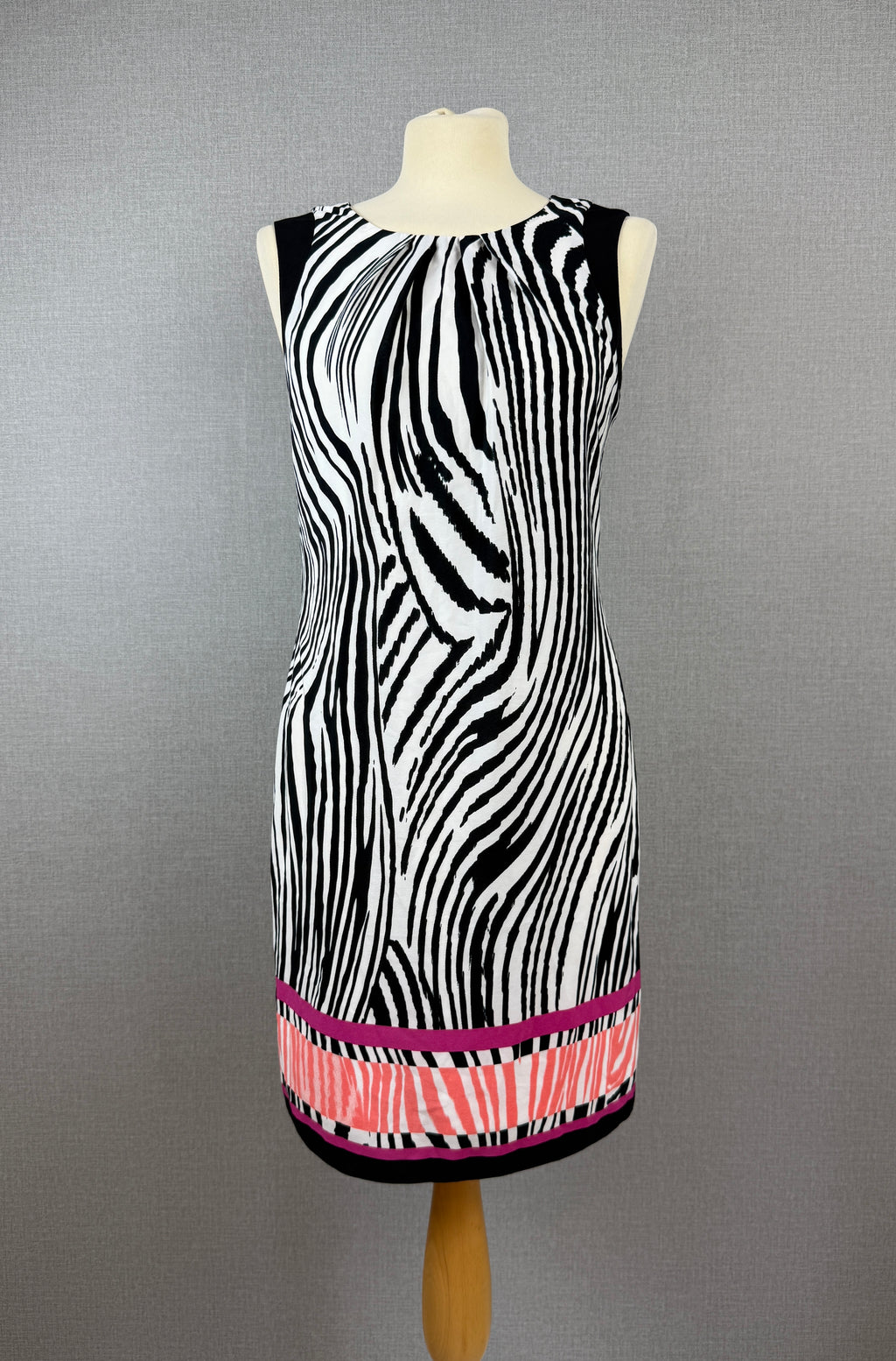 M&Co Petite Zebra Print Shift Dress UK 14 - BNWT