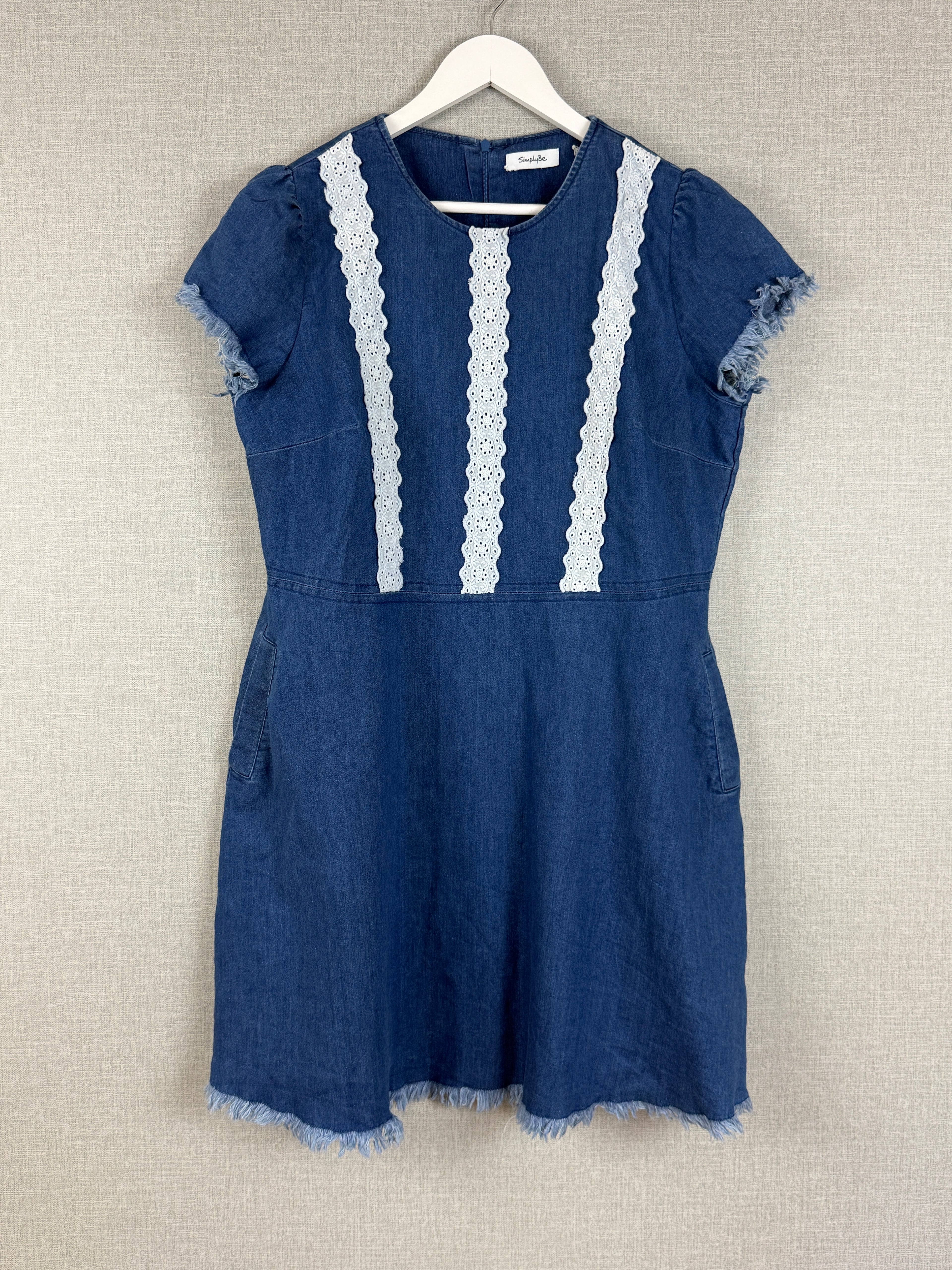 Simply Be Blue Denim Dress UK18 – Pre-Loved