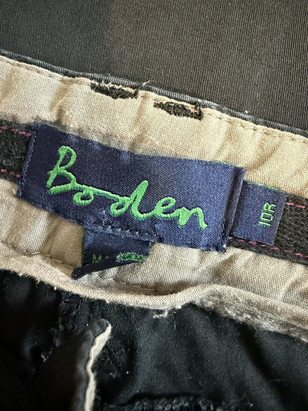 Boden Navy Boot Leg Chino Jeans - UK 10Reg