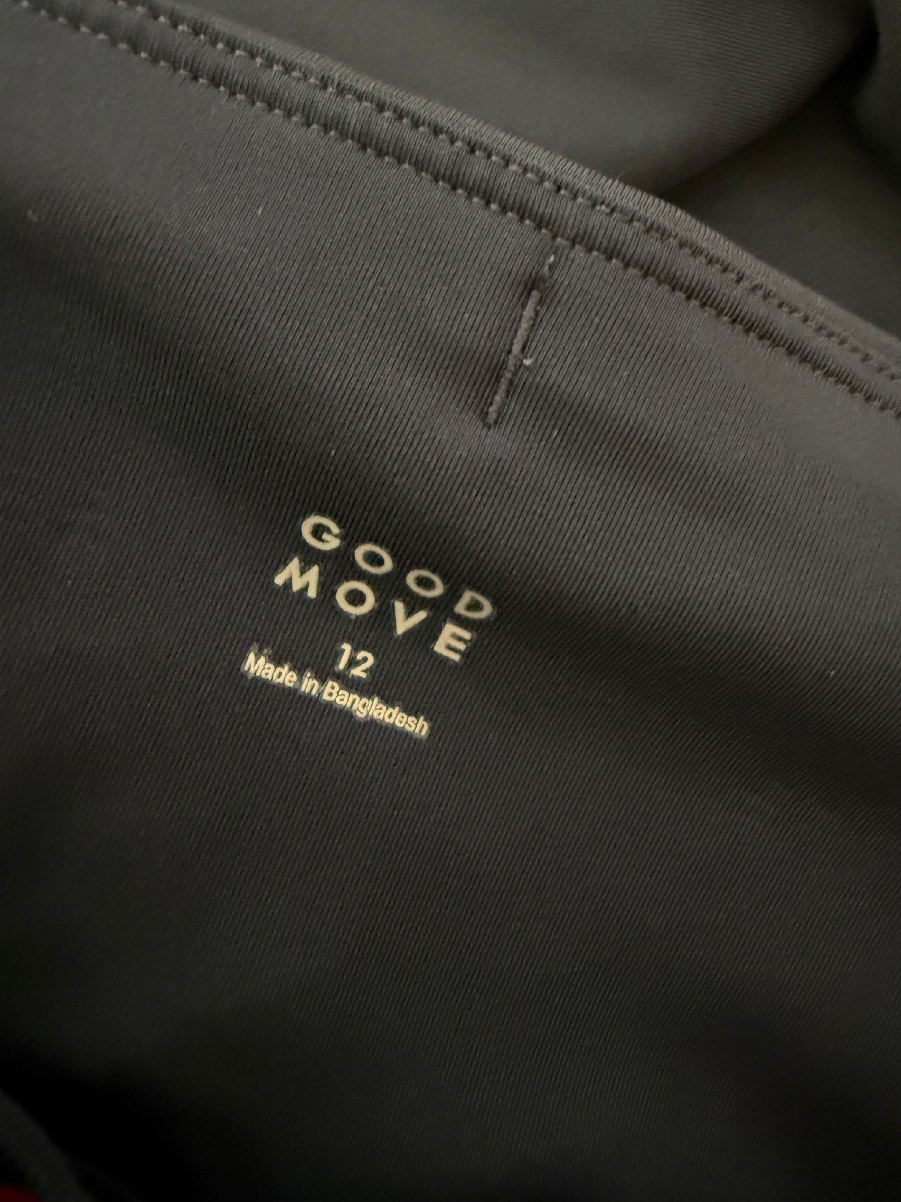 M&S Goodmove Navy Pink Cropped Gym Leggings UK12 Activewear