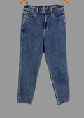 Hollister Ultra High Rise Mom Jeans Dark Wash Denim W28 L27 UK8