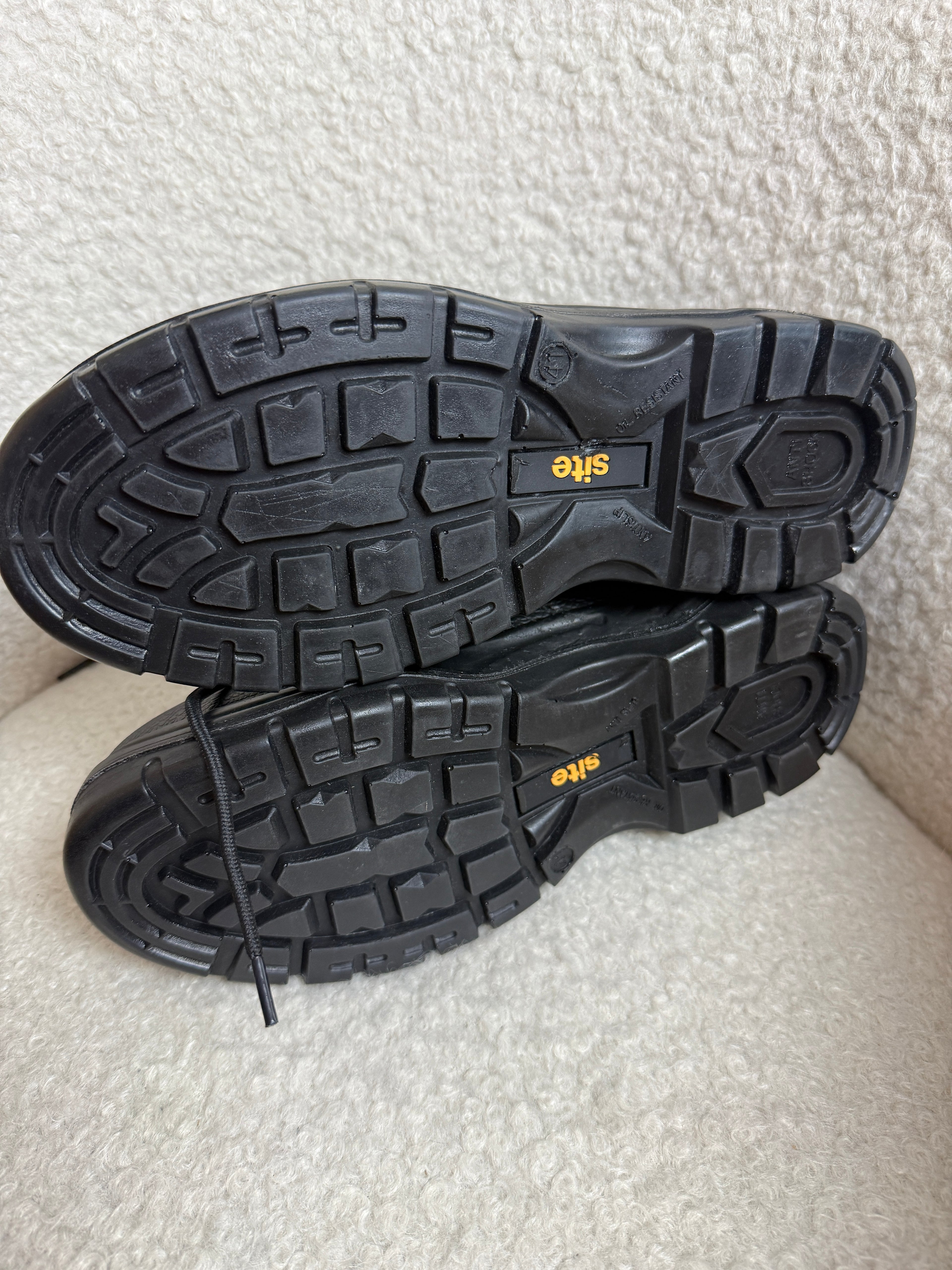 Site Black Steel Toe Safety Work Boots UK 7 BNWT