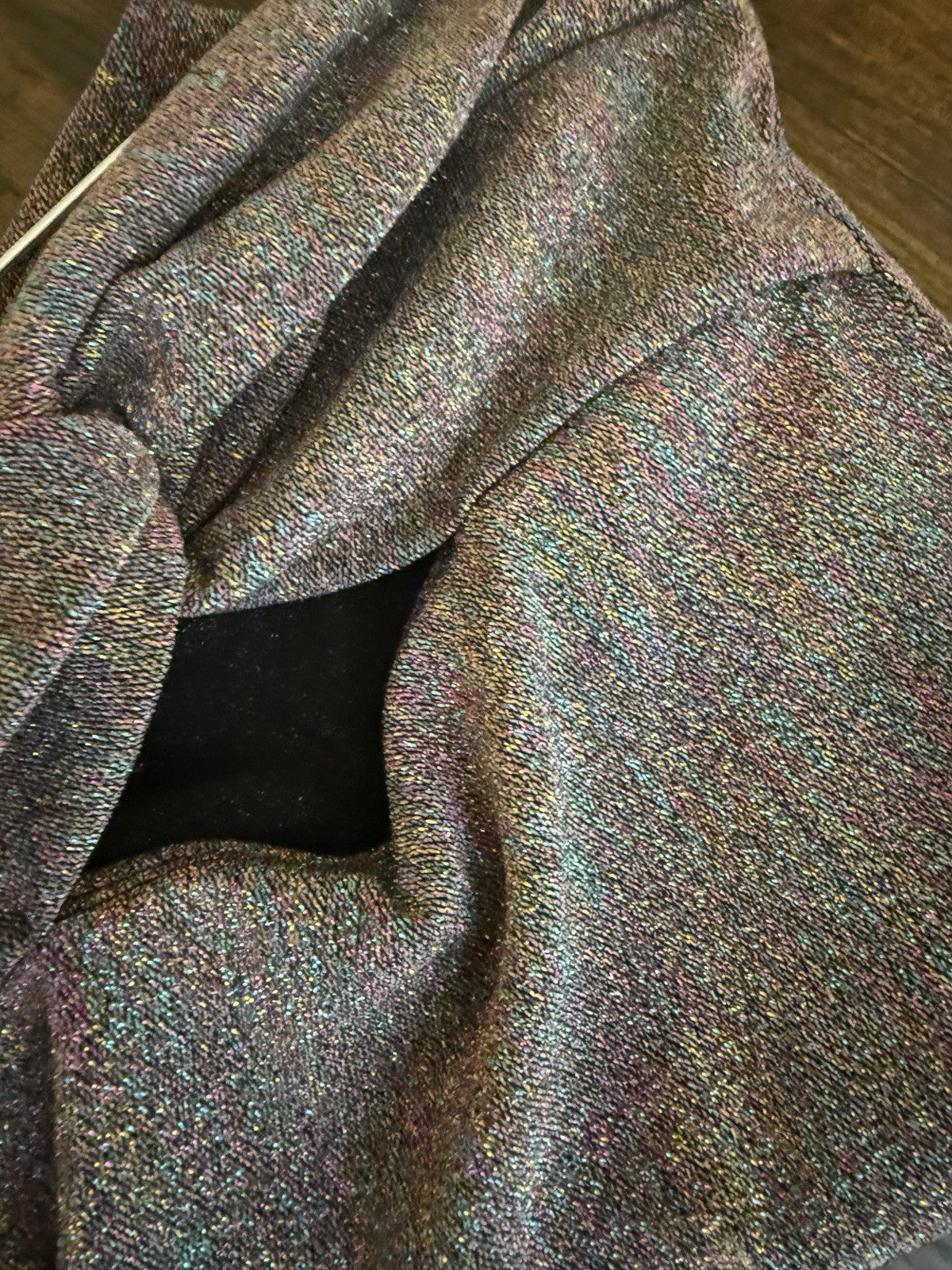 Topshop Bandeau Metallic Twist Strapless Bodysuit - UK12