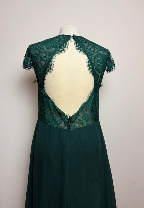 JJ's House Emerald Green Full Length Ballgown - Size 12