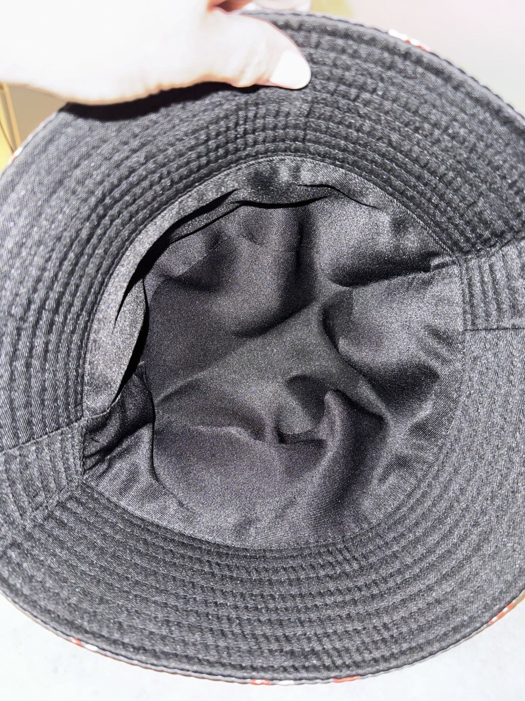 Black /Red Cotton Unisex Toadstool Bucket Hat - New