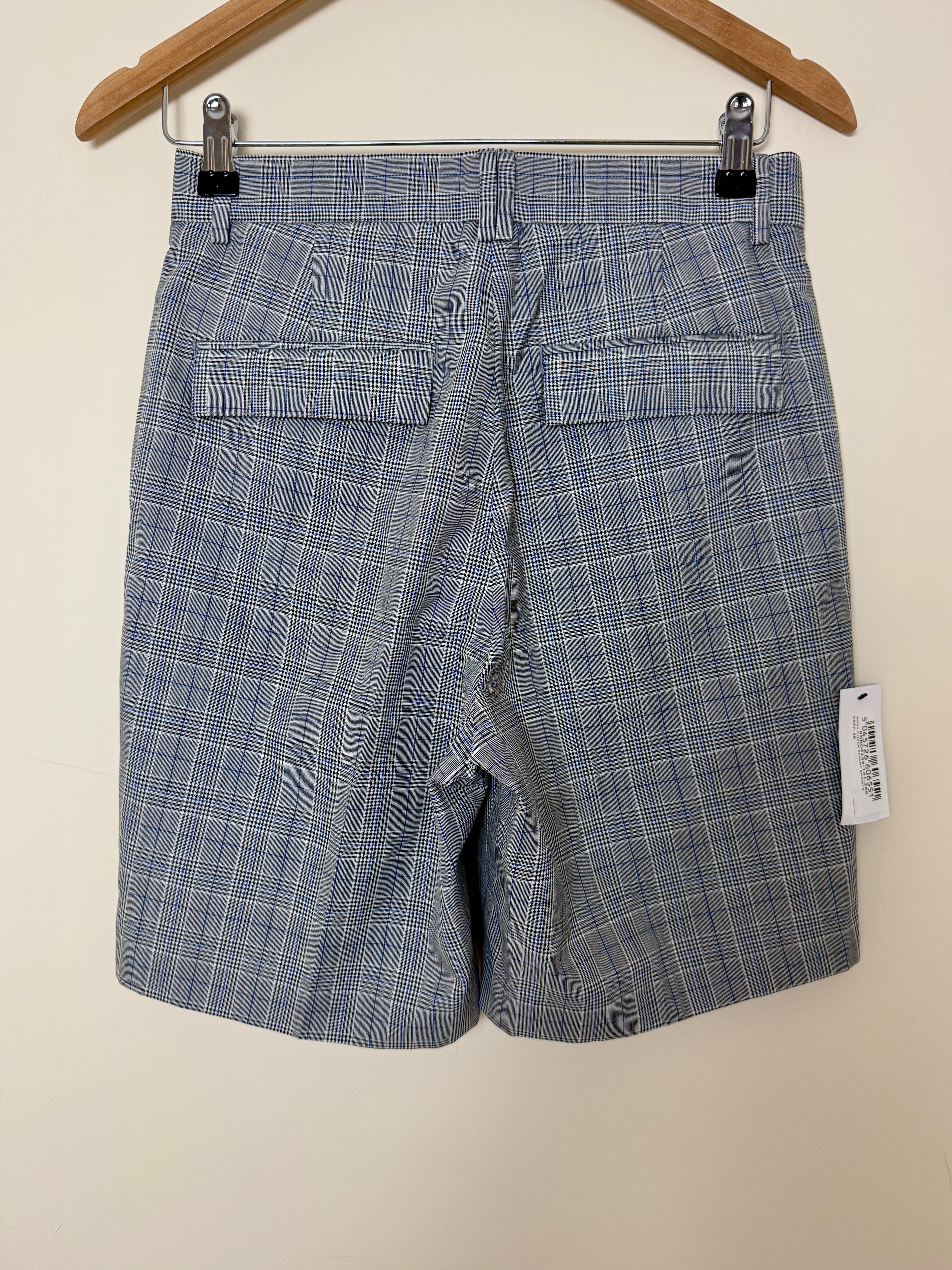 Burton Menswear Grey Check Smart Tailored Shorts W28 BNWT
