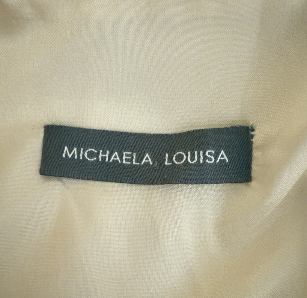 Michaela Louisa Champagne 2 Piece Occasion Dress & Bolero Jacket - Size 12