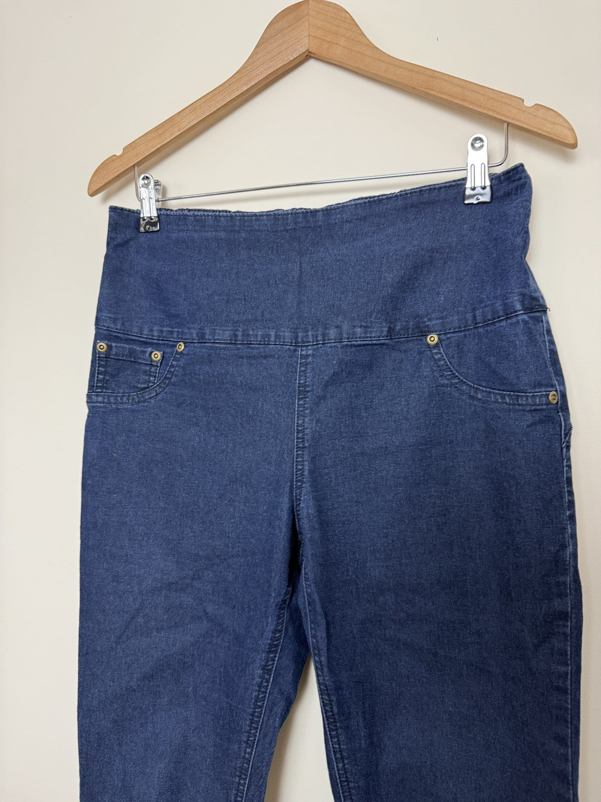 Avon Maternity Elasticated Waist Stretch Blue Jeggings - UK10/12