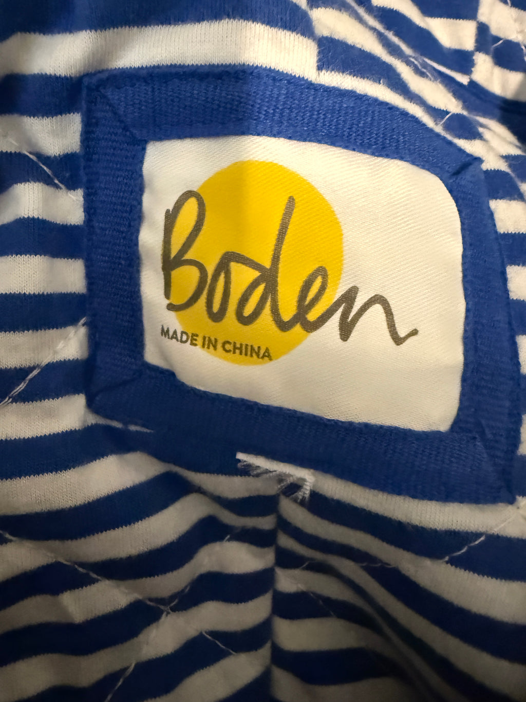 Boden Camel Brown Wool Blend Duffle Coat with Nautical Lining 10Reg