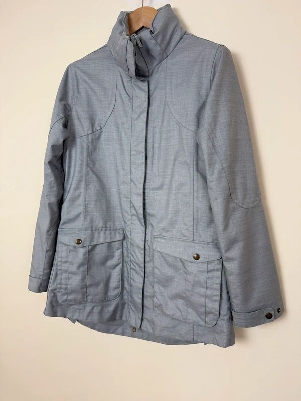 Mountain Warehouse Shore Jacket Grey Waterproof Hooded Outdoor UK12
