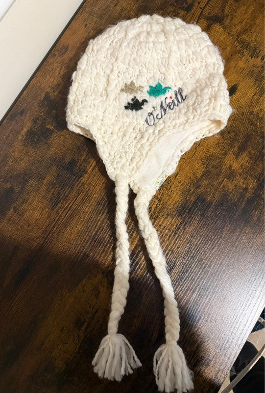 O'Neill Knitted Ivory Beanie Hat One Size
