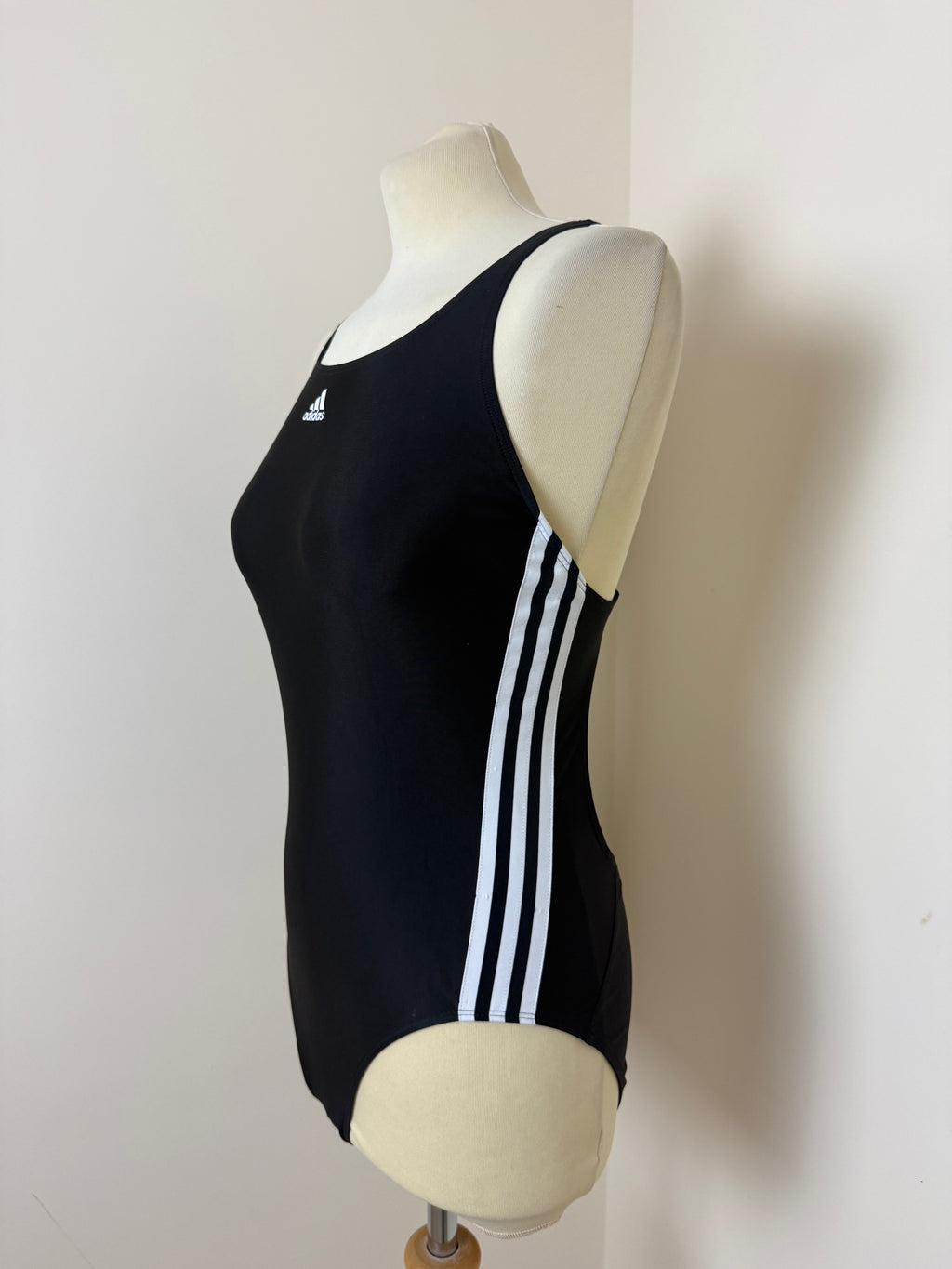 Adidas Black Racer Back Swimsuit UK 14