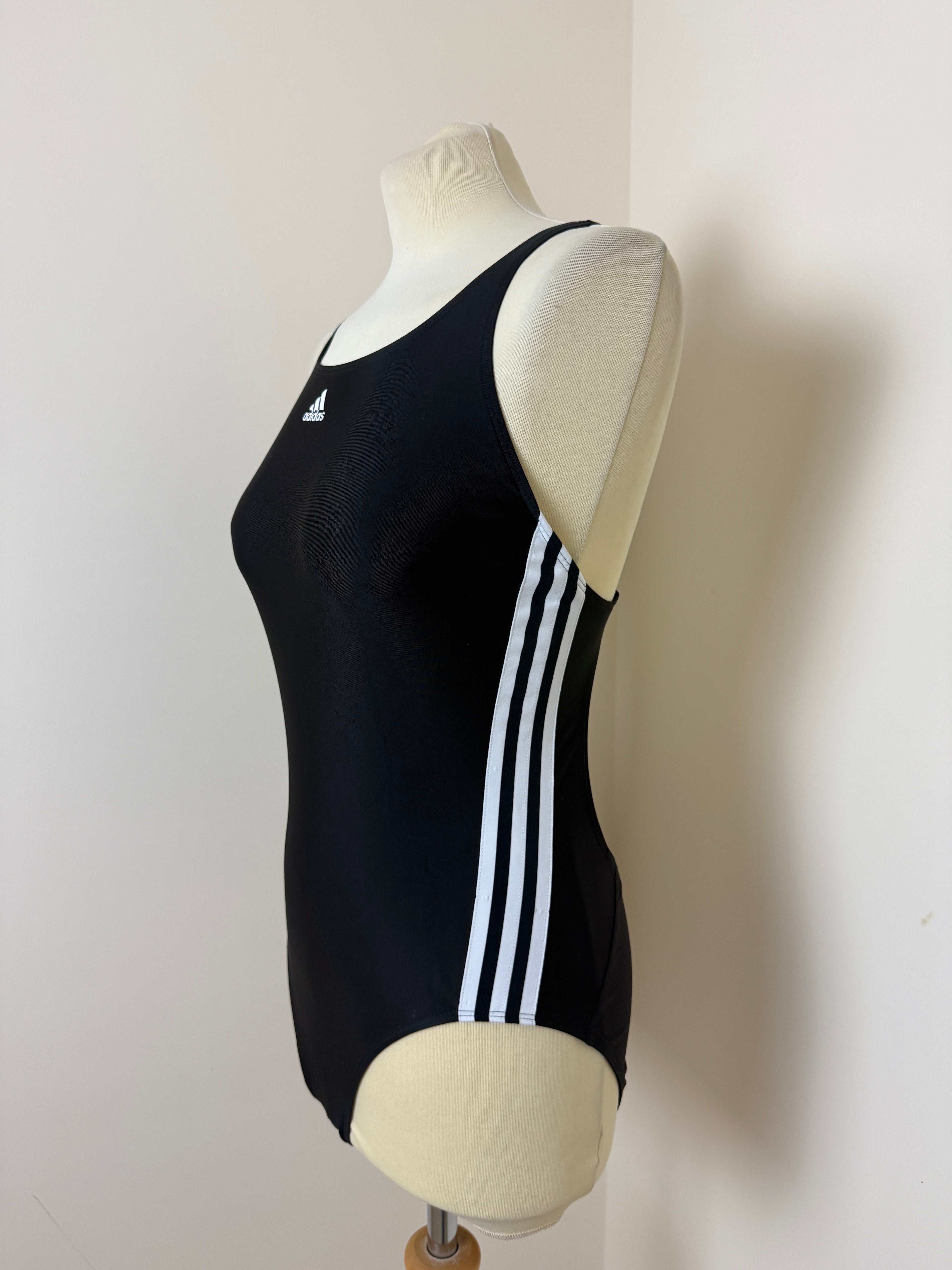 Adidas Black Racer Back Swimsuit UK 14