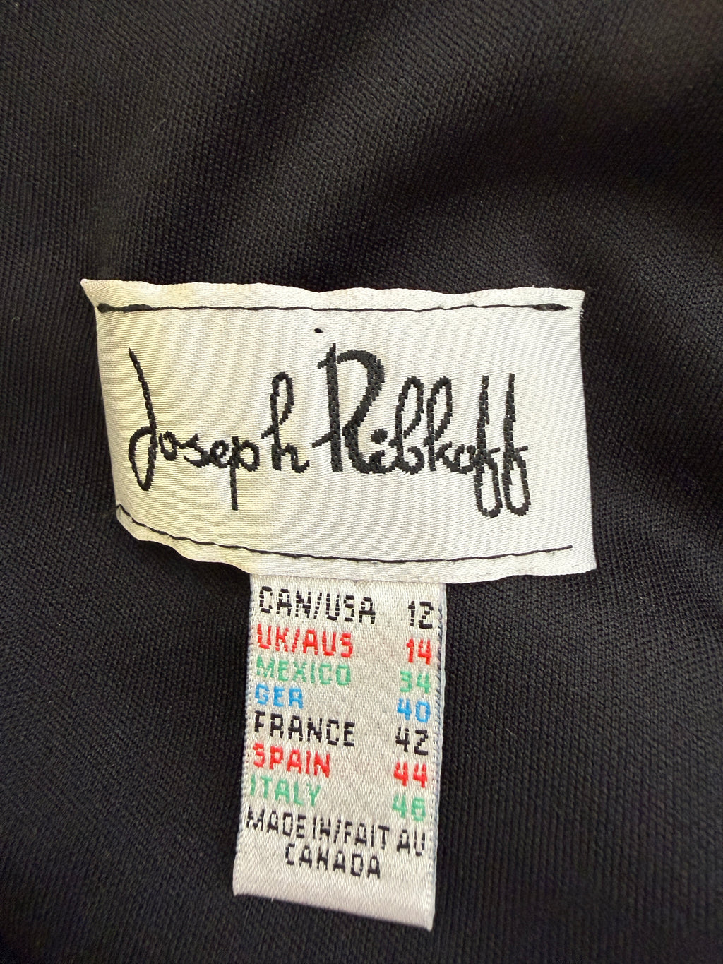 Joseph Ribkoff Red Black Zip Detail Pencil Dress UK14