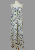 GapBody Floral Cotton Silk Maxi Dress Strappy Summer Dress M