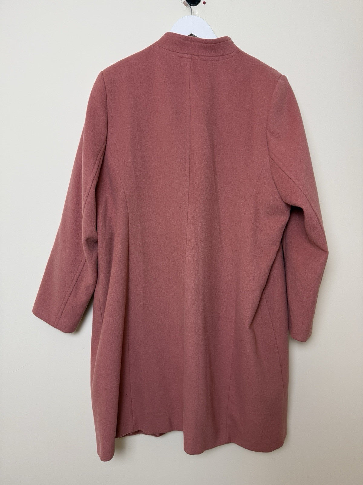 M&S Terracotta Peach Blush Mid Length Lined Coat - UK22