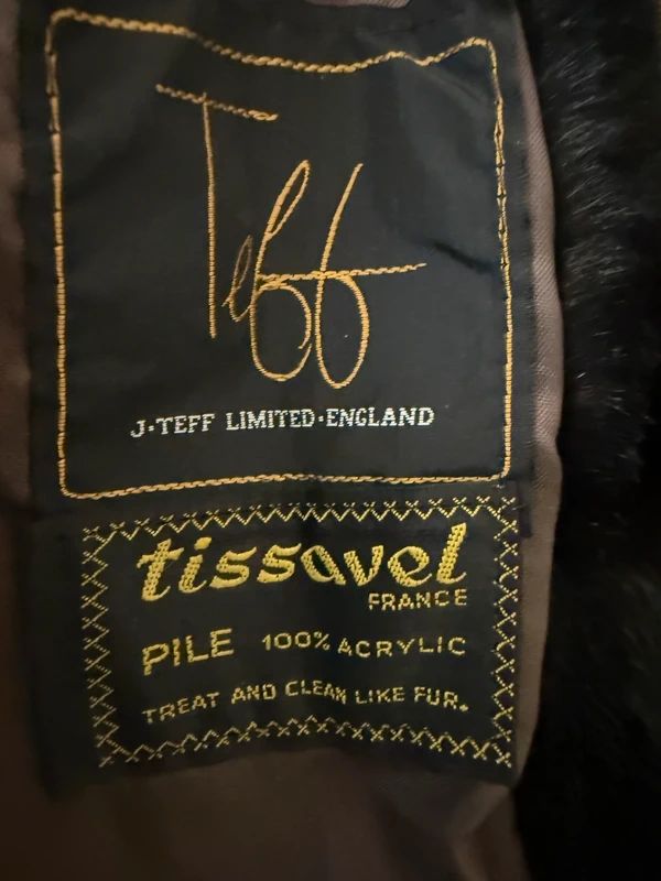 Vintage J-Teff Ltd Tissavel France Simulated Mink Fur Boxy Coat - Medium