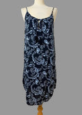 LOGG by H&M Navy Floral Paisley Tassel Neck Cover Up Dress UK6