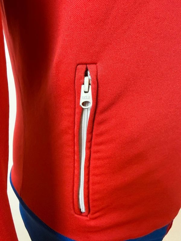 UCLA Red White Blue Colour Block Track Jacket Retro Full Zip Medium