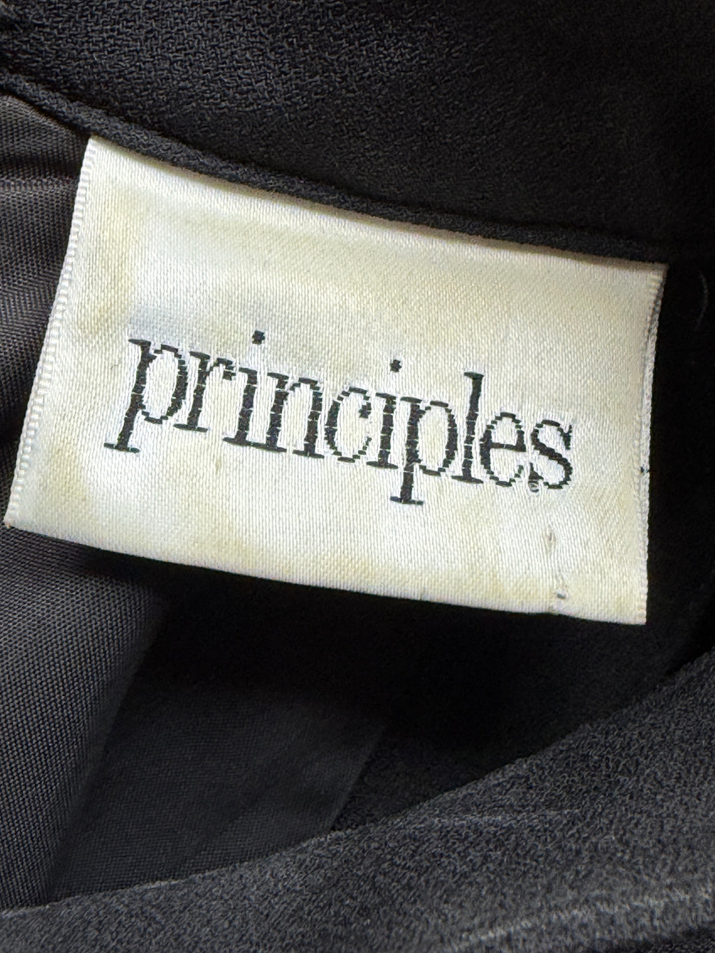 Vintage Principles Black Halter Neck Maxi Dress Size 12 - Vintage