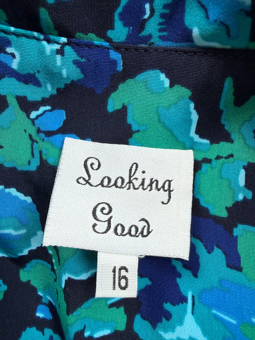 Looking Good Floral Shirt Dress UK16 - Vintage (Unworn)