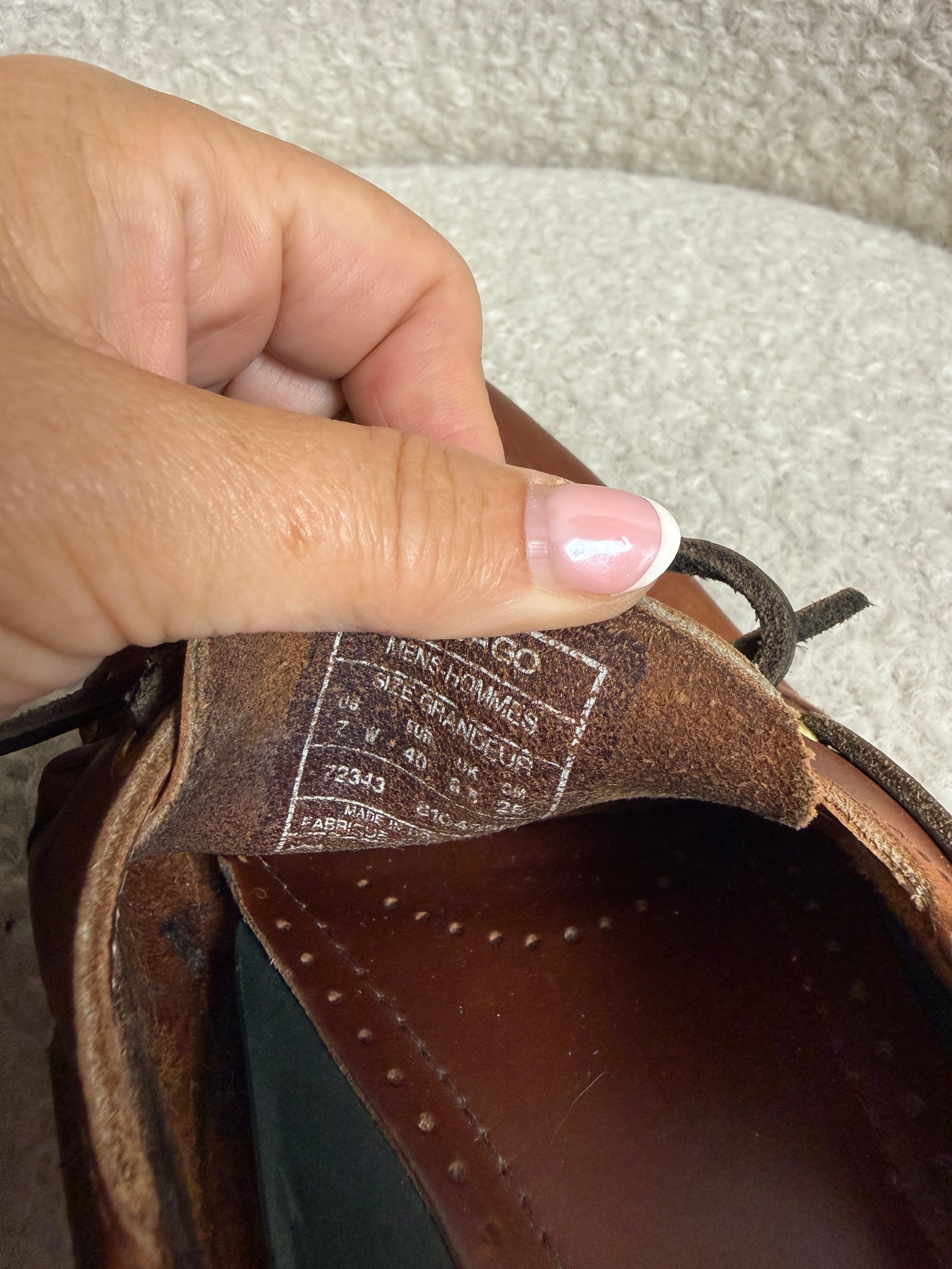 Sebago Docksides Brown Leather Boat Shoes UK 6.5 – Pre-Loved