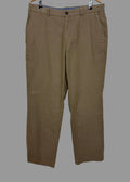 Maine Brown Twill Brushed Cotton Trousers W38 L32 Straight Leg Mens
