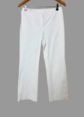 Madeleine White Tailored Trousers UK10 Smart Dress Pants Straight Leg